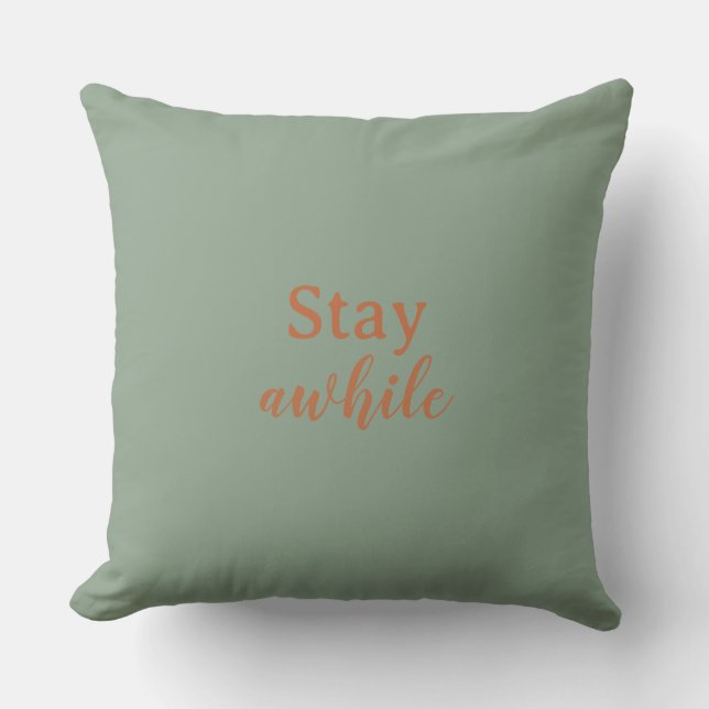 Coussin Restez Un Peu Sage Sable Chaud Typographie Terraco (Recto)