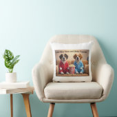 Coussin Restons à la maison et commandons des chiens de de (Chaise)