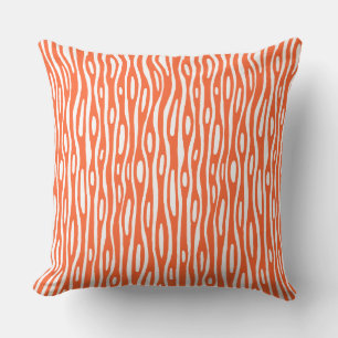 Coussin Résumé 280314 - Orange d'automne sur fond blanc