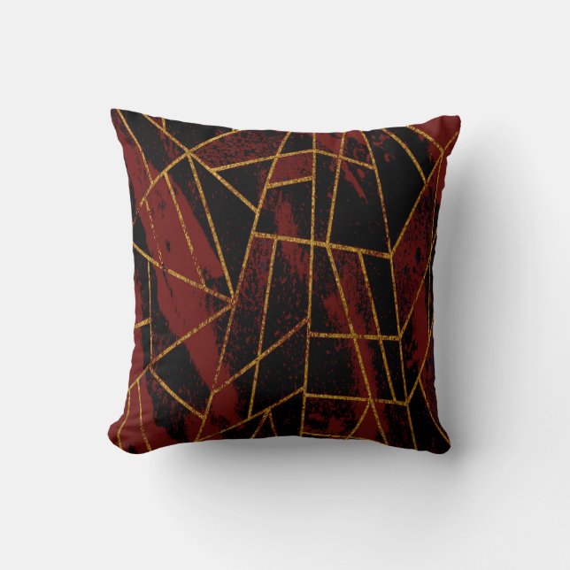 Coussin Résumé #940 Rouge (Recto)