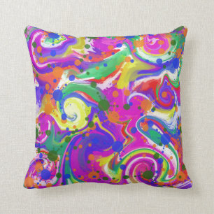 Coussin Résumé coloré multi lumineux