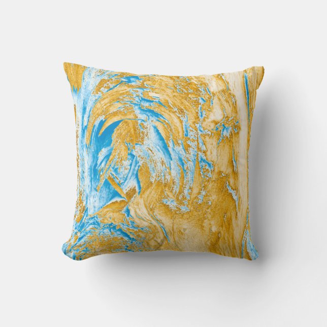 Coussin Résumé : image dans de belles couleurs, en bl doux (Recto)