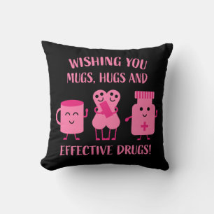 Coussin Rétablissement de Covid Meilleurs Vœux de Bon Réta