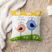 Coussin retiré d'oiseaux d'infirmière de travail (Couverture)