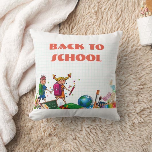 Coussin Retour à l'école (Couverture)