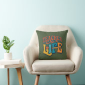 Coussin Retour à l'école. La vie d'enseignant. (Chaise)