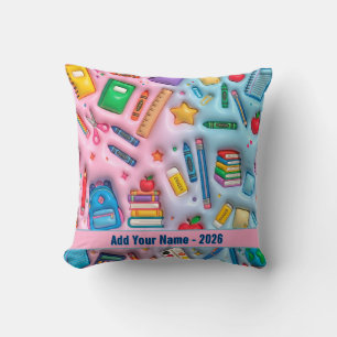 Coussin Retour personnalisé à l'école 2026