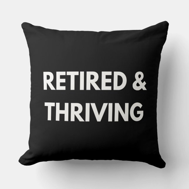 Coussin Retraité et prospère | Devis de retraite (Recto)