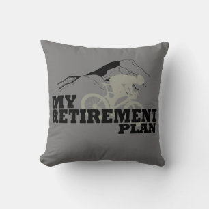 Coussin Retraite pour cadeau Cycler