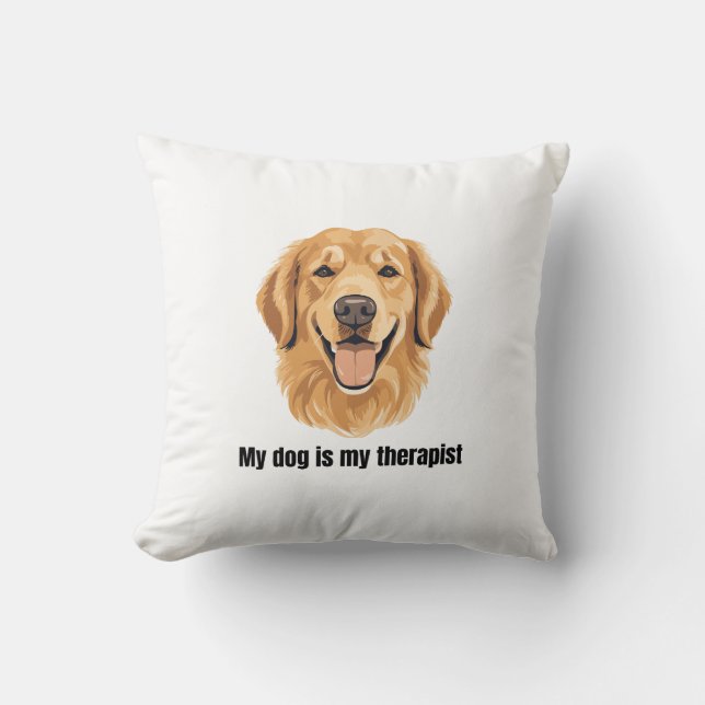 Coussin Retriever doré (Recto)