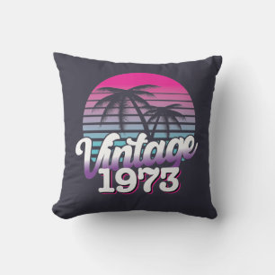 Coussin Retro 1973 Edition limitée   Idée cadeau d'anniver