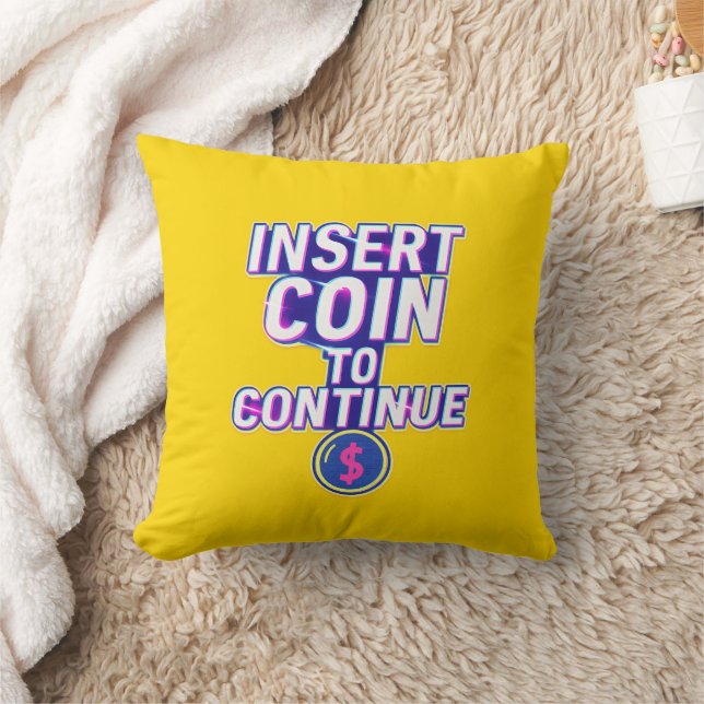 Coussin Retro Arcade Motivation for Everyday Wins (Couverture)