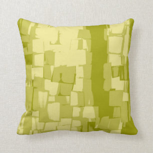 Coussin Rétro art déco abstrait de chaux