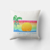 Coussin Retro Beach Grand Cayman (Verso)
