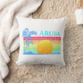 Coussin Retro Beach Sunset Aruba (Couverture)