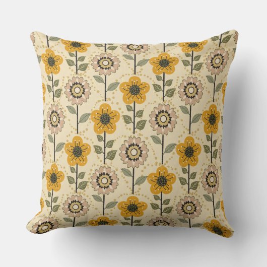 Coussin Retro Bloom Harmony (Recto)