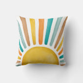 Coussin Retro Boho Sunshine Baby Boy Nursery (Verso)