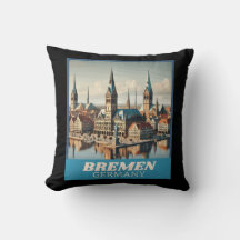 Retro Bremen Skyline 