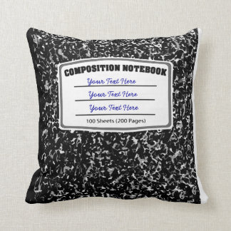 Coussin Rétro carnet démodé de composition