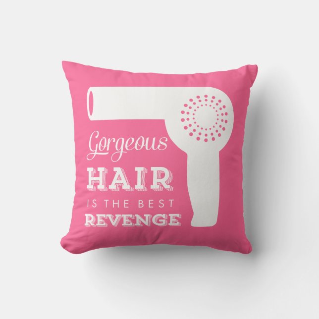 Coussin Rétro carreau de sèche-cheveux (Recto)