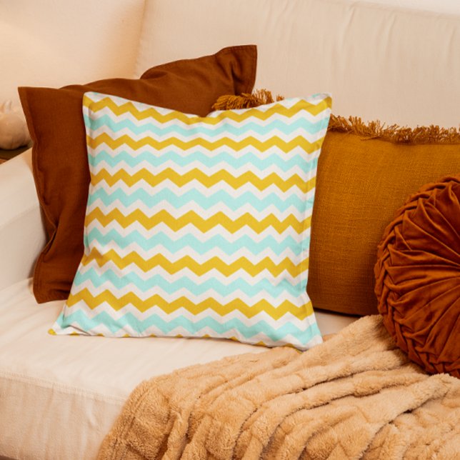 Coussin Retro Chevron (Créateur téléchargé)