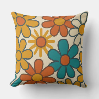 Coussin Retro Daisy Floral Mother’s Day
