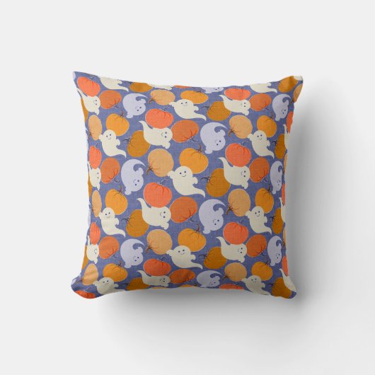 Coussin Rétro d'Halloween en bas (Recto)