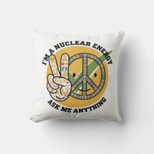 Coussin Retro énergie nucléaire conception vectorielle art