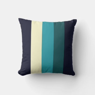 coussin rétro et mod à rayures