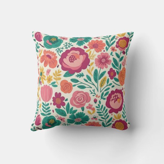 Coussin Retro Garden Whimsy (Verso)