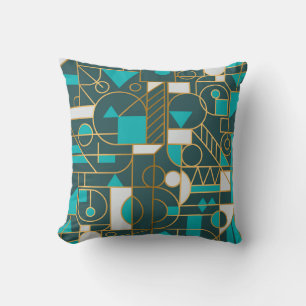 Coussin Retro géométrique : Poster minimaliste.