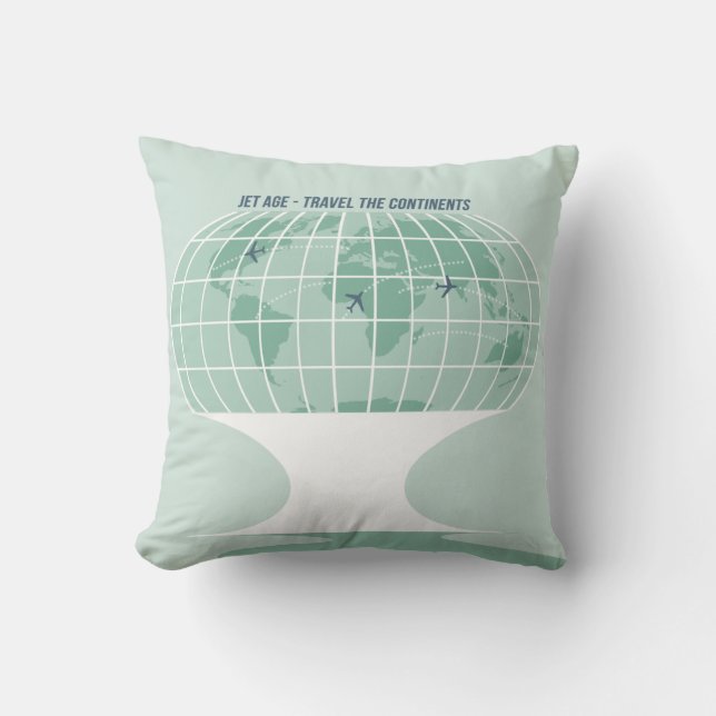 Coussin Rétro globe (Recto)