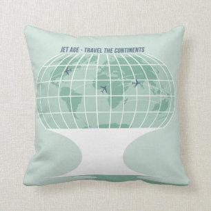 Coussin Rétro globe
