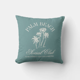 Coussin Retro Luxe Bachelorette Party Social Club