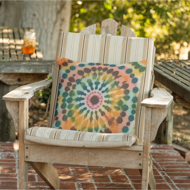 Coussin Retro Mandala Tie Dye (Chaise)