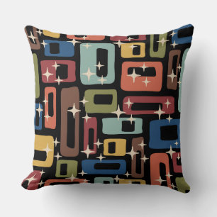 Coussin Retro Mid-Century Moderne Abstrait