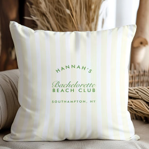 Coussin Rétro Moderne Vintage Vert et Jaune Enterrement de