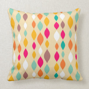 Coussin Rétro motif d'abrégé sur style