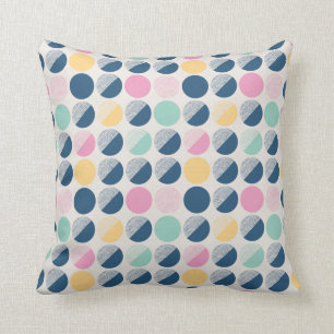 Coussin Rétro motif de demi-cercle