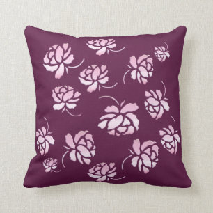 Coussin rétro motif floral