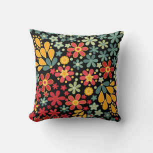 Coussin Retro. Motifs floraux 2
