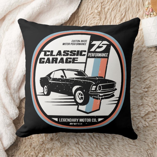 Coussin Retro Muscle Voiture Revival Tee (Couverture)