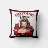 Coussin Retro Noël Pas de filtre Pinceau (Recto)