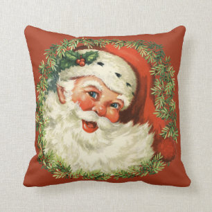 Coussin Rétro Noël potelé mignon de vacances de guirlan