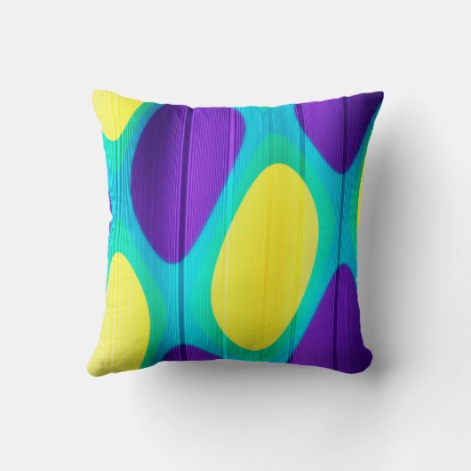 Coussin Retro Persian Carpet Peacock Feather Pattern  (Verso)