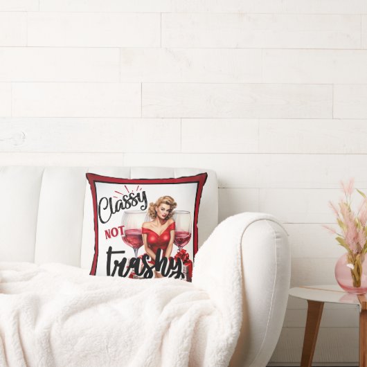 Coussin Retro Pinup Classy pas Trashy (Canapé)