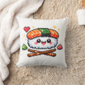 Coussin Rétro Pixel Mignon Kawaii Sushi (Couverture)