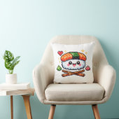 Coussin Rétro Pixel Mignon Kawaii Sushi (Chaise)