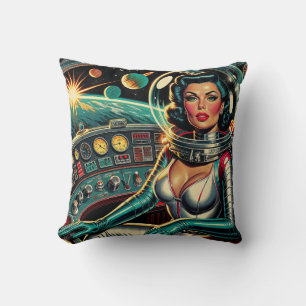 Coussin Rétro propulsé par du rouge à lèvres !
