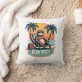 Coussin Retro Sloth Vacation Shirt Funny Tropical Relax De (Couverture)